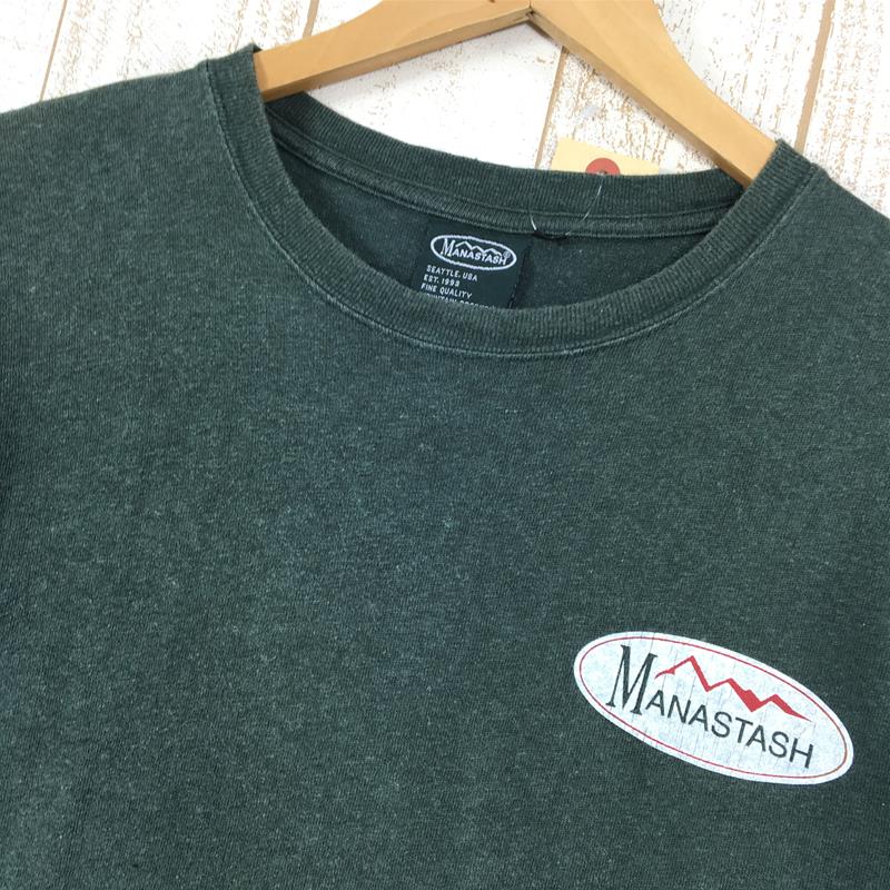 【Men's M グリーン系】 Manastash ( マナスタッシュ ) ヘンプ コットン Tシャツ Hemp Cotton T-Shirt Men's  コットン ショートスリーブTシャツ クルーネック インナー シャツ トップス ウェア