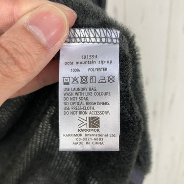 【Men's M ブラック系】 Karrimor ( カリマー ) オクタ マウンテン ジップアップ octa mountain zip-up ポリエステル ウェア トップス アウター ジャケット フリース Teijin Octa ( 帝人オクタ ) z000596