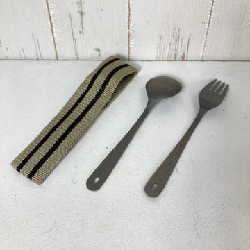 【OneSize グレー系】 Belmont ( ベルモント ) チタン カトラリー 2P セット Titanium Cutlery 2P Set クックウェア カトラリー z00060960  カトラリー クックウェア - 0