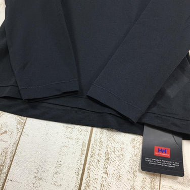 【Men's S チャコール系】Helly Hansen ( ヘリーハンセン ) インナーボーダー Vネック ロングスリーブ Tシャツ ベースレイヤー HY99816 Asian Men's 化繊 ロングスリーブTシャツ クルーネック インナー シャツ トップス ウェア - 【公式】2ndGEAR（セカンドギア）Webショップ【登山用品・アウトドア用品専門 買取販売店】