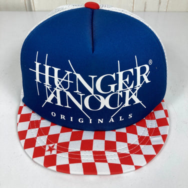【均码 蓝色】Hungerknock Originals Logo 格纹帽（HK Logo 格纹帽）- 难寻 - 涤纶 - 服装配饰 - 帽子 - 棒球帽 - z00056597