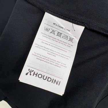 【Men's L Black】 Houdini Men's Cover Crew Long Sleeve 258694 true black z00058231 true black Synthetic Long Sleeve T-shirt