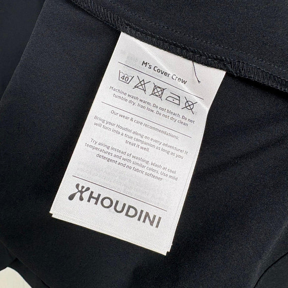 【Men's L ブラック系】 Houdini ( フーディニ ) メンズ カバークルー ロングスリーブ M's Cover Crew Long Sleeve 258694 true black z00058231 true black 化繊 ロングスリーブTシャツ