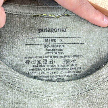 【Men's S グリーン系】 2015 Patagonia ( パタゴニア ) ショートスリーブ ナイン トレイルズ シャツ Short-Sleeved Nine Trails Shirt ポリエステル ウェア トップス インナー シャツ ショートスリーブTシャツ