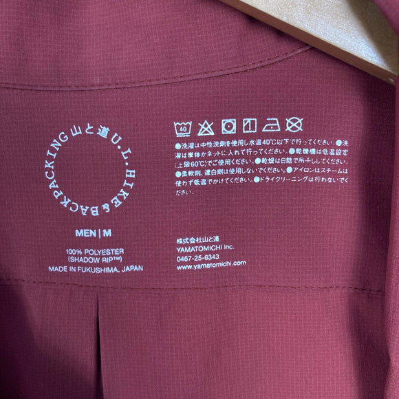 【Men's M レッド系】 Yamatomichi ( 山と道 ) ユーエル ショートスリーブ シャツ UL Short Sleeve Shirt ポリエステル ウェア トップス インナー シャツ ショートスリーブシャツ 化繊 z00057526  化繊 ショー