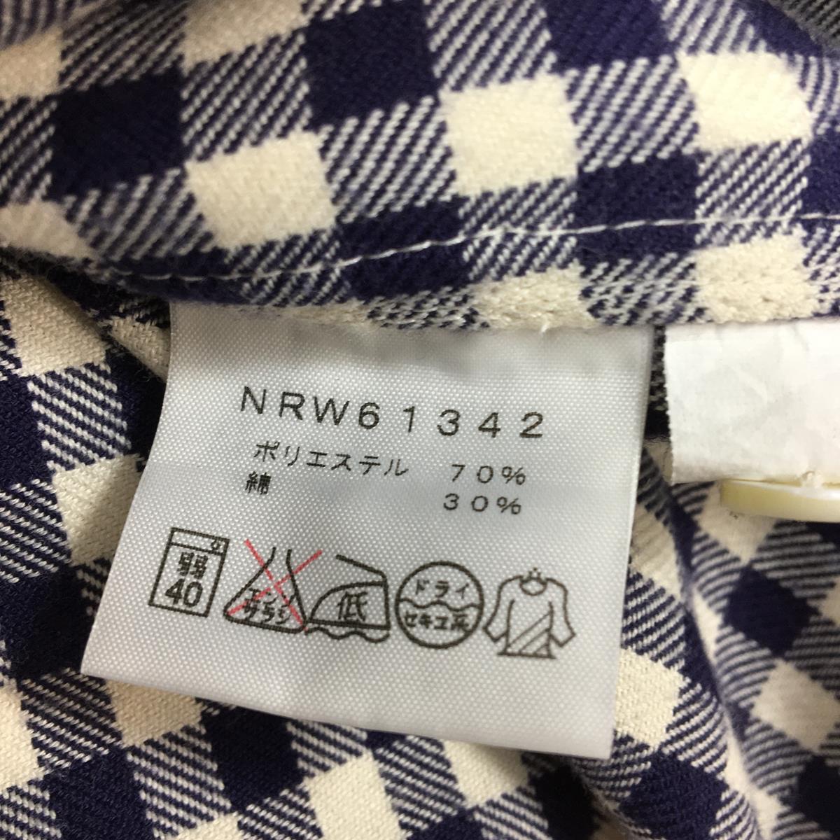 【Women's M ネイビー系】 The North Face ( ザ・ノースフェイス ) クイックドライ シャギー フランネル ポケット シャツ Qd Shaggy Flannel Pocket Shirt ネルシャツ NRW61342 Asian Women's