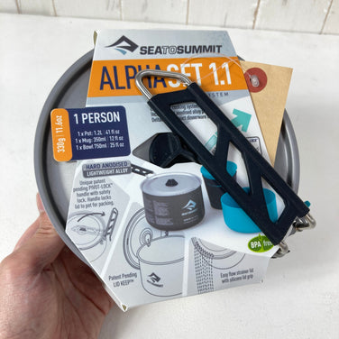 【OneSize グレー系】 Sea To Summit ( シートゥーサミット ) アルファ クックセット 1.1 Alpha Pot Cook Set 1.1 アルミ クックウェア クッカー コッフェル z00059741  クッカー コッフェル クックウェア