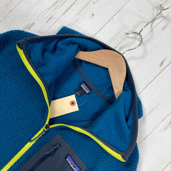 【Men's L ネイビー系】 2021 Patagonia ( パタゴニア ) R1 エア フルジップ フーディ R1 Air Full-Zip Hoody CTRB 軽量 通気性 速乾性 リサイクルポリエステル100% ポリエステル ウェア トップス アウター