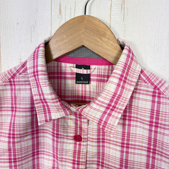 【Women's L ピンク系】 Montbell ( モンベル ) WIC.ライトシングルポケットハーフスリーブシャツ ポリエステル ウェア トップス インナー シャツ ショートスリーブシャツ 化繊 z00054010  化繊 ショートスリーブシャツ インナー シャ
