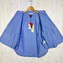 【Women's L ブルー系】 Nanga ( ナンガ ) スプリング ストライプ シャツ Spring Stripe Shirt N2501-1J508B BLU z00058261 BLU コットン ショートスリーブシャツ インナー シャツ トップス ウェア-4