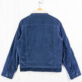 Men's Small Navy 2019 Patagonia Pile Lined Trucker Jacket, Corduroy and Organic Cotton, Outerwear, Jacket, Cotton