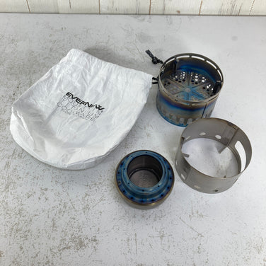 【OneSize グレー系】 Evernew ( エバニュー ) チタン マグポット 500 ストーブ セット Ti Mug pot 500 Stove set チタン製 550ml アルコールストーブセット 日本製 チタン クックウェア バーナー ストーブ z0