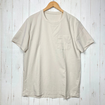 【Men's L ベージュ系】 Houdini ( フーディニ ) カバー ティー Cover Tee ポリエステル ウェア トップス インナー シャツ ショートスリーブTシャツ クルーネック 化繊 z00060463  化繊 ショートスリーブTシャツ クルーネック