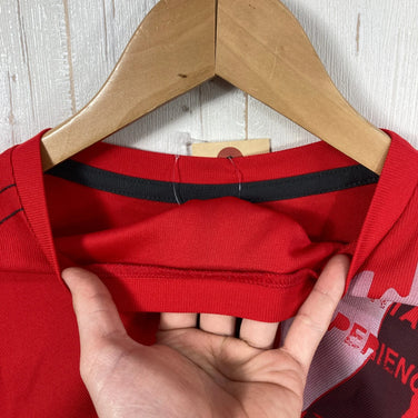 [Men's S Red-based] Millet Quick-Dry Short Sleeve T-Shirt Polyester Wear Tops Inner Shirt Short Sleeve T-Shirt Crew Neck Synthetic z00057537 Synthetic Short Sleeve T-Shirt Crew Neck