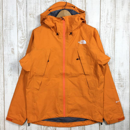 [Men's M Orange] The North Face Climb Light Jacket Gore-Tex Rain Shell Hoodie NP62303 Asian Men's Rain Shell Outerwear Jacket