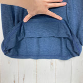 【Women's L ネイビー系】 The North Face ( ザ・ノースフェイス ) ショートスリーブ ウール ミックス Tシャツ ポリエステル ウェア トップス インナー シャツ ショートスリーブTシャツ クルーネック ウール z00058998  ウール シ