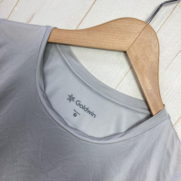 【Women's 1 グレー系】 Goldwin ( ゴールドウィン ) クーリング ラウンドネック ロングスリーブ Cooling Roundneck Long Sleeve ナイロン ウェア トップス インナー シャツ ロングスリーブTシャツ クルーネック 化繊