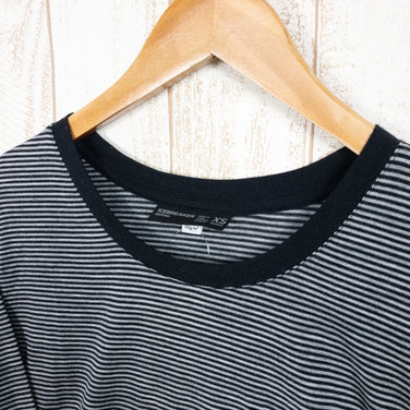 【Women's XS グレー系】 Icebreaker ( アイスブレーカー ) リュクス ライト ロングスリーブ ポケット クルー ストライプ Luxe Lite LS Pocket Crewe Stripe ブラック×メトロヘザー メリノウール ウェア トップス - 【公式】2ndGEAR（セカンドギア）Webショップ【登山用品・アウトドア用品専門 買取販売店】