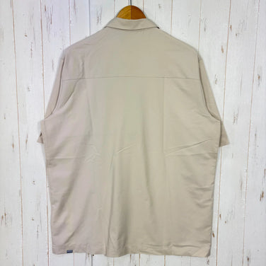 【Men's L アイボリー系】 Houdini ( フーディニ ) メンズ コスモ シャツ Men's Cosmo Shirt 238724 Foggy Mountain z00058226 Foggy Mountain 化繊 ショートスリーブシャツ インナー シャ