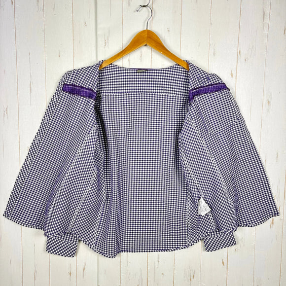 【Women's M パープル系】 Millet ( ミレー ) ドライタッチ シアサッカー ロングスリーブ シャツ ポリエステル ウェア トップス インナー シャツ ロングスリーブシャツ 化繊 z00055012  化繊 ロングスリーブシャツ インナー シャツ トップ