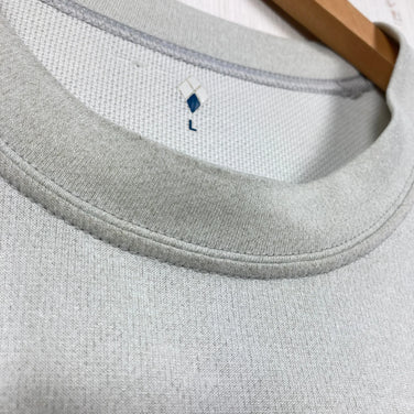 Montbell Wickron ZEO T Men's Size L Ivory - Polyester Short Sleeve Crew Neck T-Shirt, Synthetic Fiber, Short Sleeve T-Shirt, Crew Neck, Synthetic Fiber, z00053625