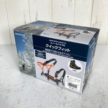 【M ブラック系】 Montbell ( モンベル ) スノースパイク 6 クイックフィット Snow Spike 6 Quick Fit アルミ ウィンターギア クランポン アイゼン z00060087  クランポン アイゼン ウィンターギア