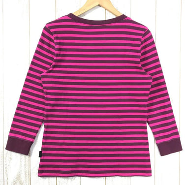 【Women's S ピンク系】Patagonia ( パタゴニア ) ロングスリーブ センダー ストライプ トップ Long-Sleeved Sender Stripe Top オーガニックコットン Tシャツ ロンt 54610 International Women's コットン ロングスリーブTシャツ クルーネック インナー シャツ トップス ウェア - 【公式】2ndGEAR（セカンドギア）Webショップ【登山用品・アウトドア用品専門 買取販売店】
