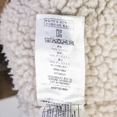 男式 M 米色 2020 Patagonia 绒毛衬里卡车司机夹克 (MJVK) - 停产款，难以找到 - 灯芯绒和有机棉上衣