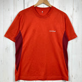 【Men's L オレンジ系】 Montbell ( モンベル ) ウイックロン ZEO T ポリエステル ウェア トップス インナー シャツ ショートスリーブTシャツ クルーネック 化繊 z00053623  化繊 ショートスリーブTシャツ クルーネック インナー