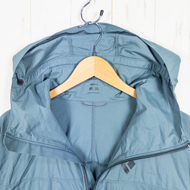 男式中号海军蓝 Black Diamond Alpine Start 连帽衫风暴蓝尼龙外套软壳 z00053399 风暴蓝软壳外套