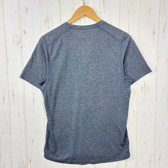 【Men's S ネイビー系】 2015 Patagonia ( パタゴニア ) ショートスリーブ ナイン トレイルズ シャツ S/S Nine Trails Shirt ポリエステル ウェア トップス インナー シャツ ショートスリーブTシャツ クルーネック 化繊