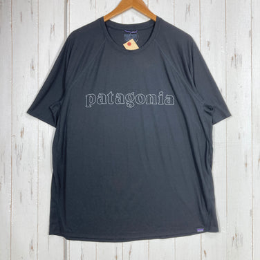 【Men's XL ブラック系】 2024 Patagonia ( パタゴニア ) キャプリーン クール トレイル グラフィック シャツ Capilene Cool Trail Graphic Shirt OTBK ポリエステル ウェア トップス インナー シャツ シ