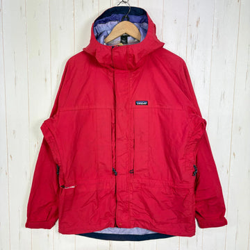 【Men's S レッド系】 1997 Patagonia ( パタゴニア ) トリオレット ジャケット TRIOLET JACKETS Burnt Chili / Classic Navy ナイロン ウェア トップス アウター ジャケット ハードシェル z000