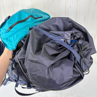 【Men's OneSize ネイビー系】 Millet ( ミレー ) サースフェー NX 60 プラス SAAS FEE NX 60+ 耐久撥水 2気室 レインカバー付属 ナイロン バッグ ストレージ バックパック 容量【55L～79L】 z00060691  容量【55L