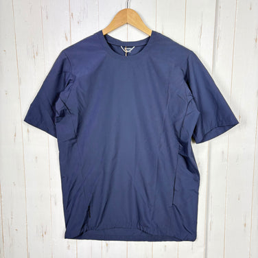 【Unisex XS ブルー系】 Houdini ( フーディニ ) ウェザー ティー Weather Tee 159784 BUCKET BLUE z00055957 BUCKET BLUE 化繊 ショートスリーブTシャツ クルーネック インナー シャツ トップス