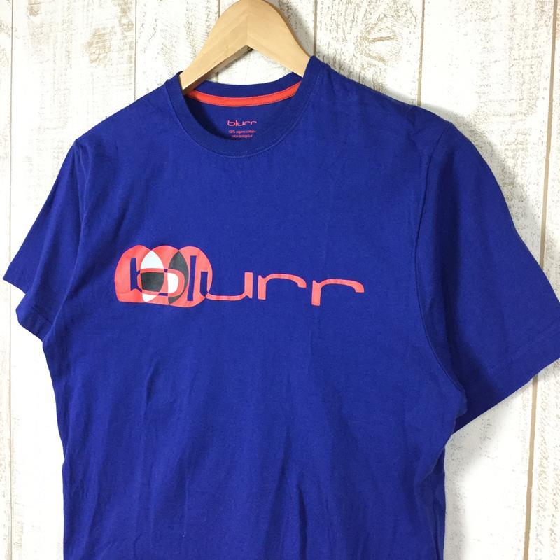 【Men's S ブルー系】 Blurr ( ブラー ) グラフィック ロゴ Tシャツ Graphic Logo T-Shirt 生産終了モデル International Men's  コットン ショートスリーブTシャツ クルーネック インナー シャツ トップス