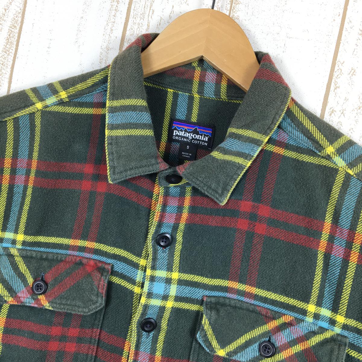 【Men's S グリーン系】 Patagonia ( パタゴニア ) フィヨルド フランネル シャツ Fjord Flannel Shirt アジアンフィット ネルシャツ 生産終了モデル 入手困難 54130 Asian Men's  コットン ロングスリーブシャ