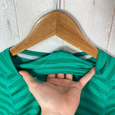 【Women's M グリーン系】 Berghaus ( バーグハウス ) ストライプ ベースクルー ロングスリーブ Stripe Base Crew LS AF ポリエステル ウェア トップス インナー シャツ ロングスリーブTシャツ クルーネック 化繊 z00058