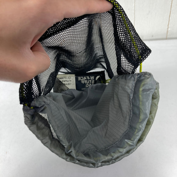 【OneSize グレー系】 Paago Works ( パーゴワークス ) ダブル フェイス スタッフ バッグ 3 W-FACE Stuff Bag 3 3L 2気室構造 可動式仕切り メッシュ ナイロン バッグ ストレージ パッキングサック スタッフサック イ