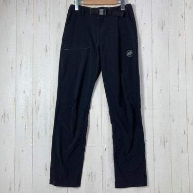 【Men's XS ブラック系】 Mammut ( マムート ) アジリティ パンツ アジアンフィット Aegility Pants AF 4WAYストレッチ 耐久撥水 一体型ベルト ナイロン ウェア ボトムス ロングパンツ ソフトシェル z00061313  ソフト