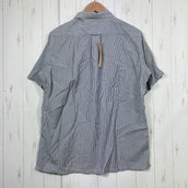 【Men's M グレー系】 Yamatomichi ( 山と道 ) メリノ ショートスリーブ シャツ Merino Short Sleeve Shirt ストライプ メリノウール100% 日本製 メリノウール ウェア トップス インナー シャツ ショートスリーブ