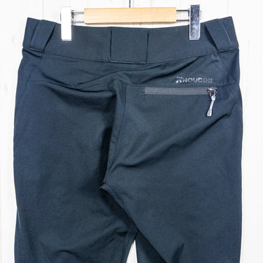 Houdini Motion 裤，男款 M 码，黑色，涤纶，软壳长裤 (z00053078)。