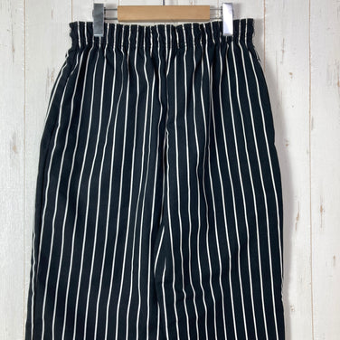 【Unisex S ブラック系】 Red Kap ( レッドキャップ ) バギー シェフ パンツ Spun Polyester Baggy Chef Pant チョークストライプ Chef Designs ( シェフデザインズ ) ポリエステル ウェア ボトムス ロン