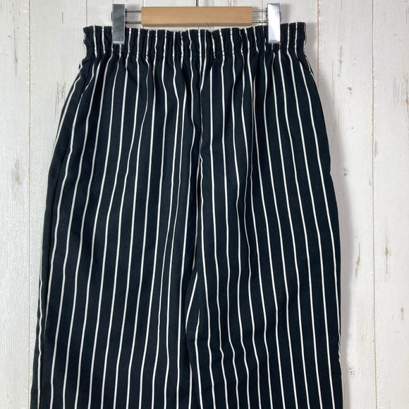 【Unisex S ブラック系】 Red Kap ( レッドキャップ ) バギー シェフ パンツ Spun Polyester Baggy Chef Pant チョークストライプ Chef Designs ( シェフデザインズ ) ポリエステル ウェア ボトムス ロン