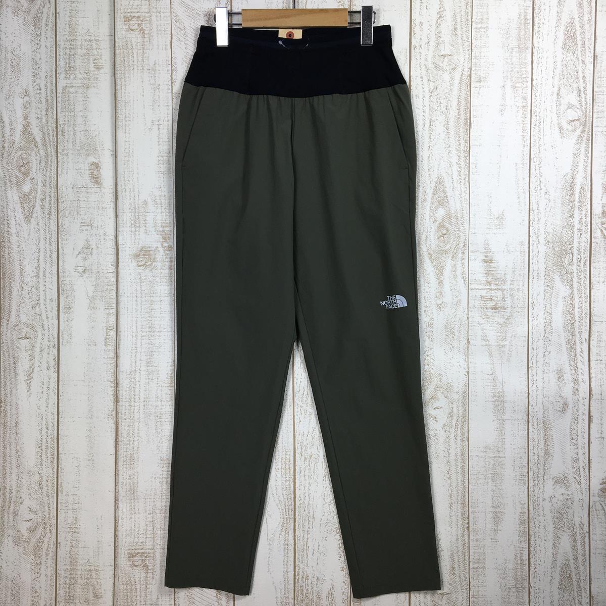 【Women's L グリーン系】 The North Face ( ザ・ノースフェイス ) バーブ ライト ランニング パンツ Verb Light Running Pant ナイロン NBW82173 Asian Women's  ソフトシェル ロングパンツ ボトム