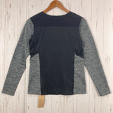 【Women's M グレー系】 The North Face ( ザ・ノースフェイス ) ロングスリーブハイブリッドフラッシュドライクルー L/S Hybrid FlashDry Crew ポリエステル ウェア トップス インナー シャツ ロングスリーブTシャツ ク