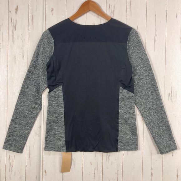 【Women's M グレー系】 The North Face ( ザ・ノースフェイス ) ロングスリーブハイブリッドフラッシュドライクルー L/S Hybrid FlashDry Crew ポリエステル ウェア トップス インナー シャツ ロングスリーブTシャツ ク