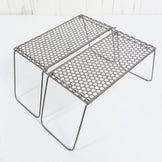 One Size Gray Vargo Titanium Bifold Grill (z00053265) Titanium Cookware Burner Stove