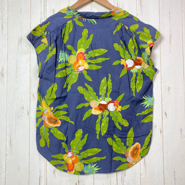 【Women's 12 ネイビー系】 2020 Patagonia ( パタゴニア ) ライトウェイト パタロハ シャツ Lightweight Pataloha Shirt KADB 生産終了モデル 入手困難 レーヨン ウェア トップス インナー シャツ ショートスリー