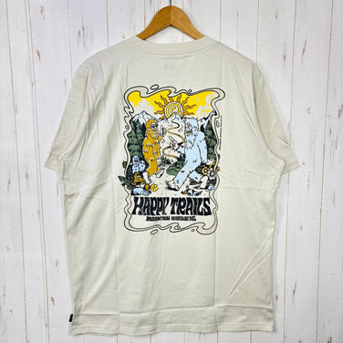 [Men's XL, Ivory-ish] Mountain Hardwear Happy Trails Short Sleeve OM6911 354 z00056040 354 Synthetic Short-Sleeve T-shirt